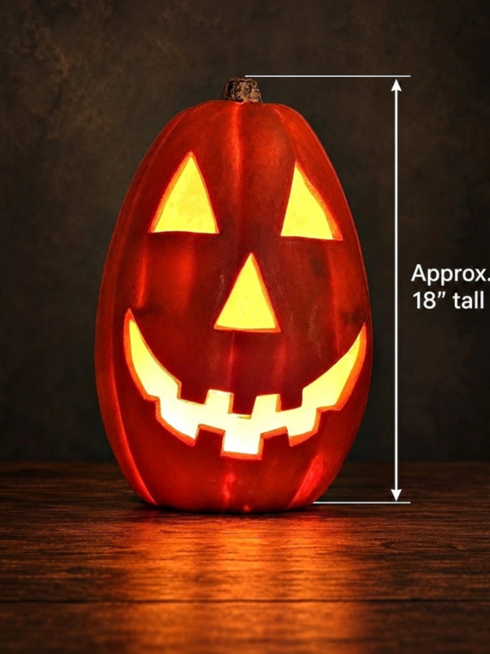 Vintage Foam Pumpkin Jack O Lantern Large 18" Light Up 1998 Paper Magic Group